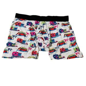 MeUndies Campers beach summer boxer brief white size medium‎ nwot